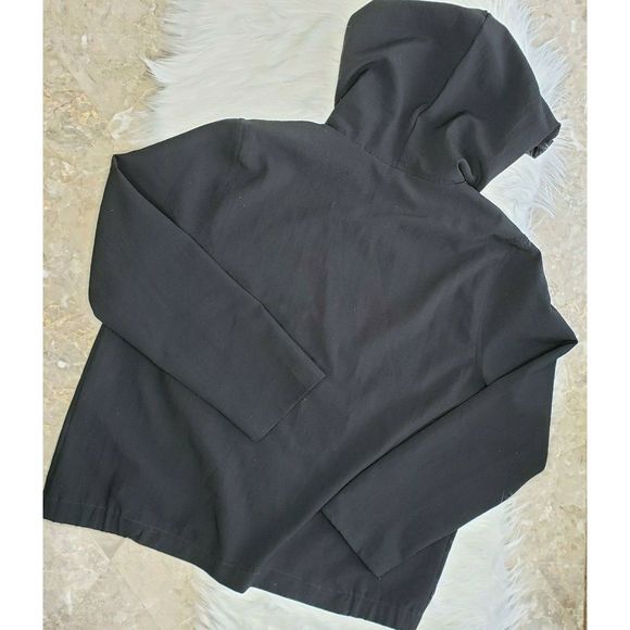 VTG DONNKENNY Lightweight Hooded Jacket Black Sz S - Picture 2 of 7